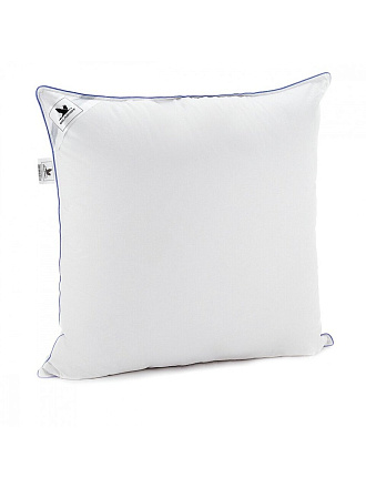 Подушка 68 х 68 см, перо + пух птичий, Ника, чехол 100% хлопок, кант, упругая, Belashoff, ПН1-1