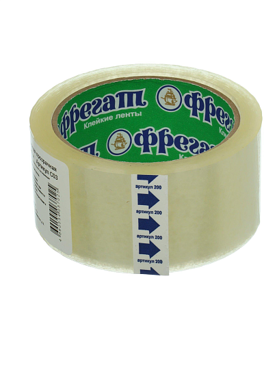 Скотч 48 мм, прозрачный, основа полипропиленовая, 66 м, Фрегат, С03