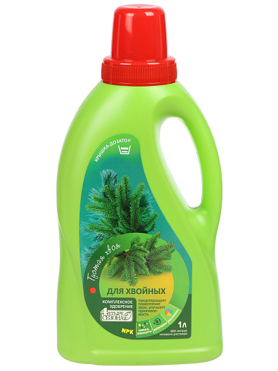 Удобрение для хвойных, жидкость, 1 л, Четыре сезона