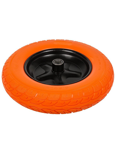 Колесо для тачки полиуретан PU, 3.50-8, втулка D20 мм, Mawipro