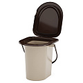 Ведро-туалет пластик, 17 л, бежевое, Альтернатива, М1526 - фото 2