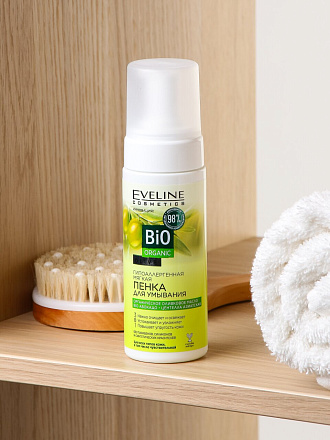 Пенка для умывания Eveline, Гипоаллергенная, для всех типов кожи, 150 мл