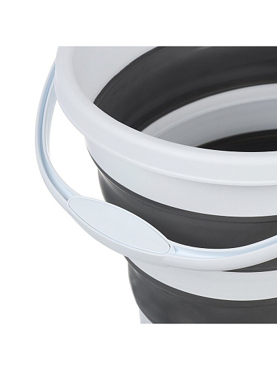 Ведро пластик, 10 л, хозяйственное, со сливом, со сливом, складное, 37.5х29х27см, Y6-10798