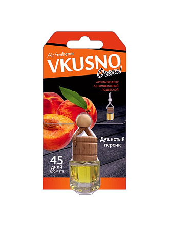 Ароматизатор в машину подвесной, бочонок, Freshco, Vkusno Персик, AR1VB003
