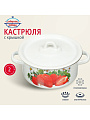 Кастрюля эмалированная сталь, 2 л, крышка сталь, цилиндрическая, Сибирские товары, С1610.П*59/*78/*44/*59/С, в ассортименте