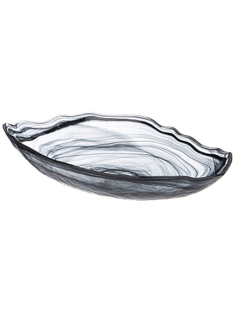 Блюдо стекло, овальное, 15.5х28 см, Murano, Bronco, 336-191