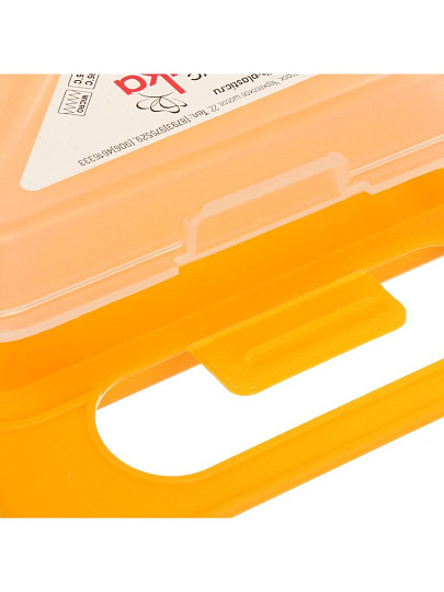 Контейнер пищевой пластик, 18х14х4 см, прямоугольный, ланч-бокс, Тартинка, Милих, 06345