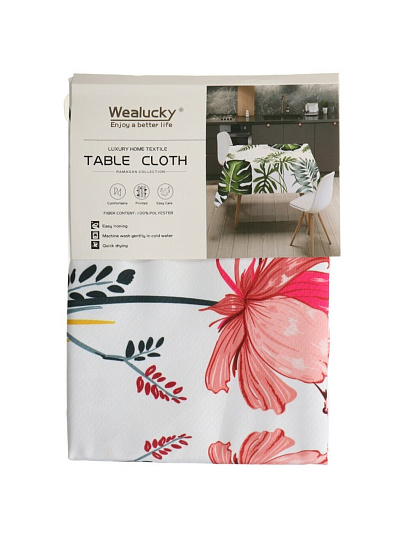 Скатерть 135х135 см, 100% полиэстер, Полевые цветы, TTC135135