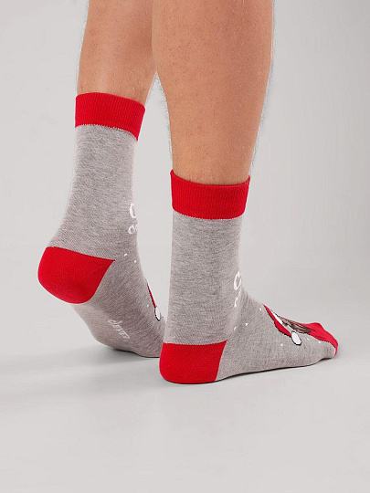 Носки для мужчин, Clever, НГ, меланж серые, р. 29, К6560Л