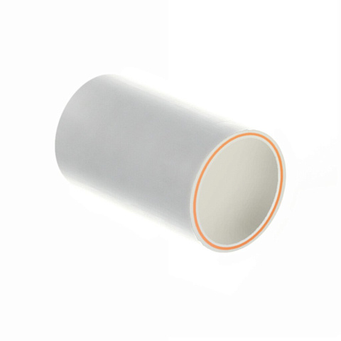 Труба полипропиленовая для отопления, стекловолокно, диаметр 40х6.7х4000 мм, 25 бар, белая, Kalde