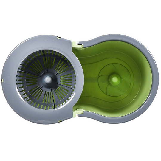 Набор для уборки ведро с отжимом, швабра МОП, оливковый, Verde, Spin Mop, 37995