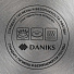 Чайник нержавеющая сталь, 2.7 л, со свистком, ручка бакелитовая в цвет дерева, Daniks, Белый мрамор, индукция, GS-04049H - фото 8
