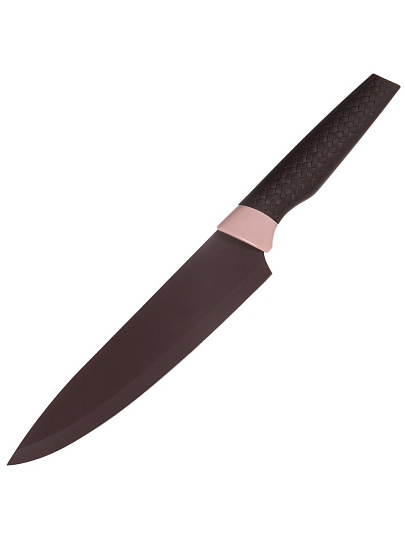 Набор ножей 6 предметов, 20 см, 20 см, 20 см, 12.5 см, 9 см, нержавеющая сталь, рукоятка пластик, с подставкой, акрил, Daniks, Savory, JA20202790