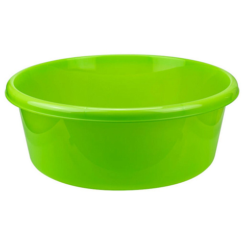 Таз пластик, 11 л, круглый, ярко-зеленый, Idea, М2513