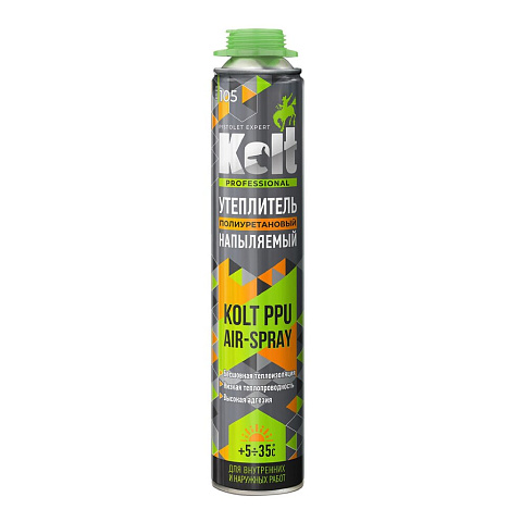 Пена-утеплитель Kolt, PPU Air Spray, профессиональная, 900 г