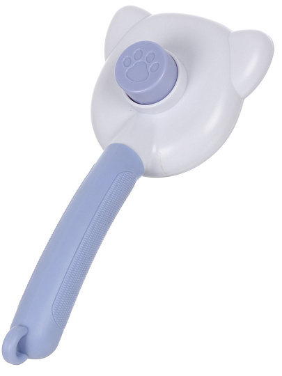 Щетка для вычесывания животных самоочищающаяся, с ушками, 21Х9.5Х6 см, Y4-11399