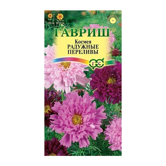 Семена Цветы, Космея, Радужные переливы, 0.1 г, цветная упаковка, Гавриш