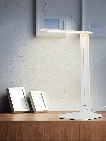 Светильник настольный 10 Вт, белый, Эра, NLED-462-10W-W, 22х264, Б0031612