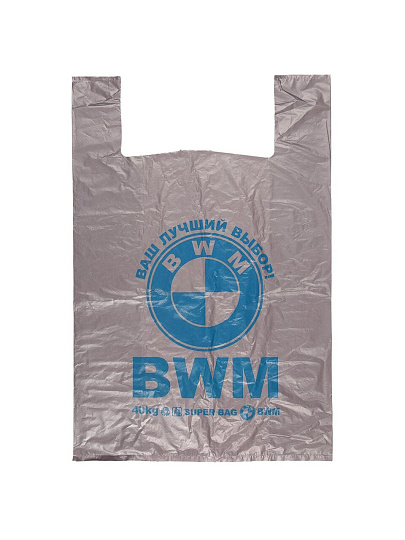 Пакет-майка 43х70 см, 40 мкм, БМВ