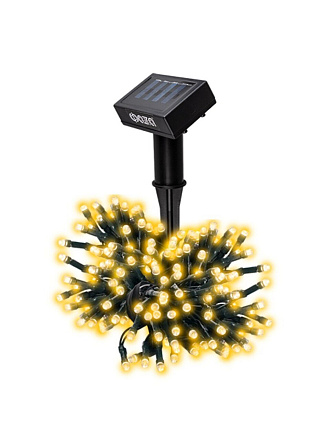 Гирлянда садовая ФАZА, SLR-G01-100Y, на солнечной батарее, наземная, пластик, желтый свет