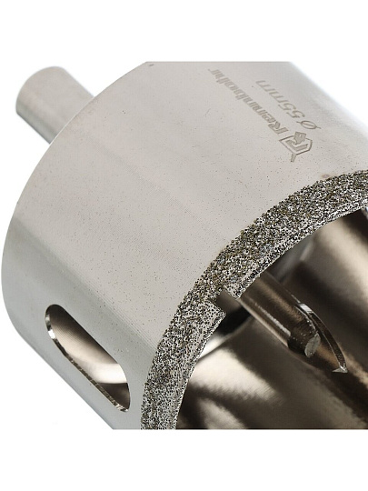 Коронка алмазная, по керамограниту и керамике, Rennbohr, Alpha, диаметр 55 мм, с центрирующим сверлом, 676255