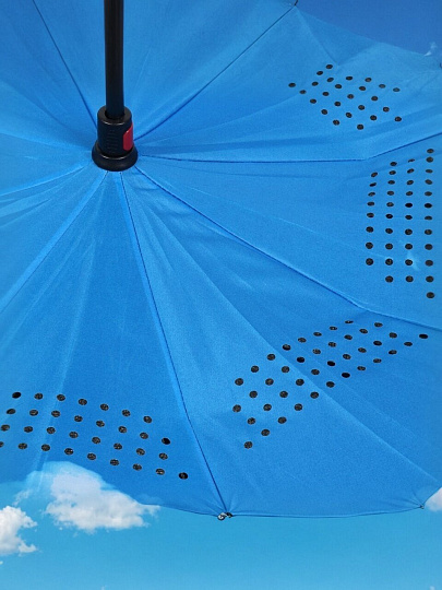 Зонт автомат, трость, 8 спиц, 58 см, Облака, полиэстер, Y9-288
