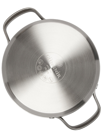 Кастрюля нержавеющая сталь, 3.1 л, крышка стекло, Катунь, Nord, GR01-D-20, индукция