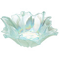 Ваза для фруктов, стекло, 24 см, глубокая, Akcam, Beauty, 339-150, mint