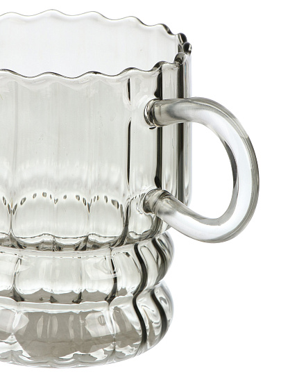 Кружка стекло Оптик, хвоя, 350мл 8*9.5см, Y4-9729