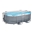 Бассейн каркасный Bestway, 305х200х84 см, Power Steel Oval Pool, 5614A, фильтр-насос, 3668 л, поплавок-дозатор - фото 2