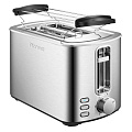 Тостер Pioneer, TS151, 850 Вт, 2 тоста, механический, серебристый