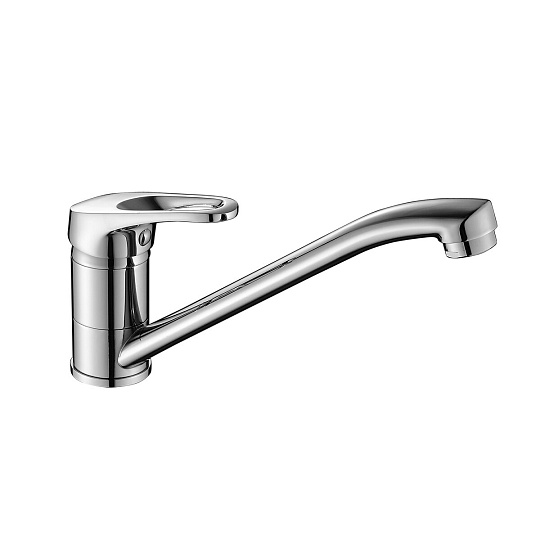 Смеситель одноручный для кухни с поворотным изливом, картр. 35 мм, хром, DECOROOM, DR21018