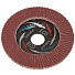 Круг лепестковый торцевой КЛТ2 для УШМ, LugaAbrasiv, диаметр 115 мм, посадочный диаметр 22 мм, зерн A100, шлифовальный - фото 2