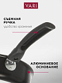 Сотейник алюминий, 24 см, антипригарное покрытие, крышка стекло, Vari, Лучшая цена, LCS73224/11, с крышкой, съемная ручка - фото 2