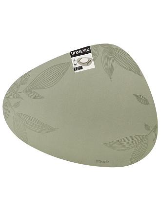 Салфетка декоративная 45х36 см, треугольная, Leaf, DMP20