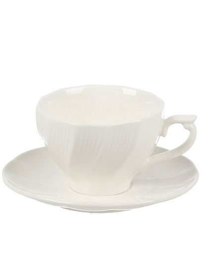 Набор чайный фарфор, 12 предметов, на 6 персон, 230 мл, Bonjart, ТМ Глория, 202522, подарочная упаковка