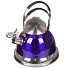 Чайник из нержавеющей стали Daniks MSY-022 фиолетовый со свистком, 3.5 л - фото 3