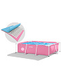 Бассейн каркасный Intex, 220х150х60 см, Pink Frame Pool, 28266NP, 1662 л, розовый - фото 9