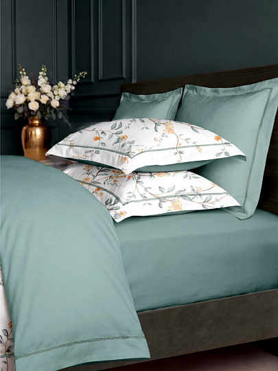 Постельное белье 2-спальное, простыня 240х260 см, 2 наволочки 50х70 см, Silvano, сатин, Beauty