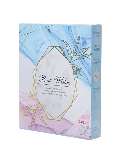 Фотоальбом 240 фото, 10 х 15 см, 2 дизайна, в ассортименте, Акварель, Y6-6332