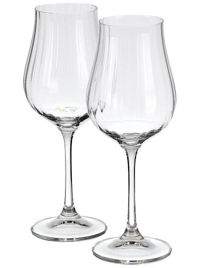 Бокал для вина, 400 мл, стекло, 2 шт, Bohemia, Vireo optic, 91L/1SJ95/0/00000/400-264