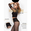 Колготки Innamore, Talia Slim, 40 DEN, р. 2, nero/черные, без шортиков, эластичные, с ультрашироким утягивающим поясом