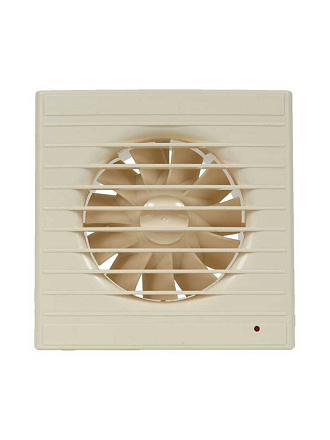 Вентилятор вытяжной настенный, Viento, установочный диаметр 125 мм, 240 м³/ч, обратный клапан, слоновая кость, 125СК STILL ivory-B