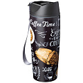 Термокружка Agness &amp;quot;coffee time&amp;quot; с кнопкой-стоппером, 380 мл колба нерж.сталь, 709-089 - фото 3