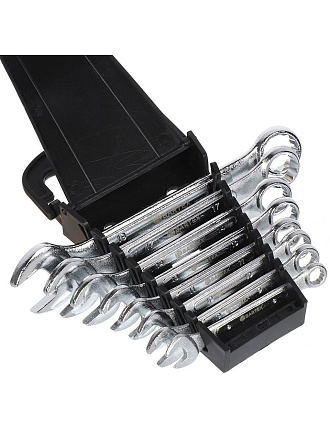 Ключ комбинированный, 8 предметов, Bartex, 8-19 мм, матовый, CrV сталь, подвес