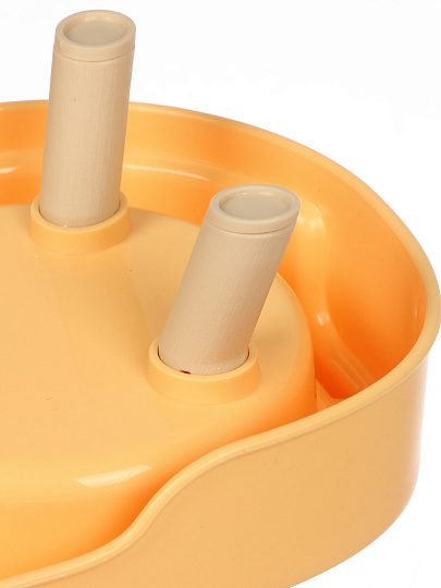 Миска для животных Y4-11426, пластик, металл, двойная