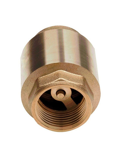 Клапан обратный 1", г-г, латунь, DN 25, шток латунь, AquaLink