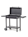 Мангал 1285х600х520х901 мм, 2 мм, разборный, с крышкой, 2 полки, с колесами, Gratar, МАН 203 - фото 8