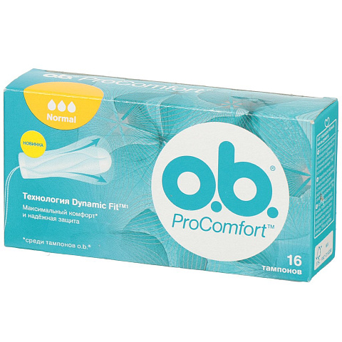 Тампоны O.b., ProComfort Normal, 16 шт, 3853602