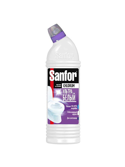 Средство для унитаза Sanfor, Chlorum, гель, 750 мл, 1880